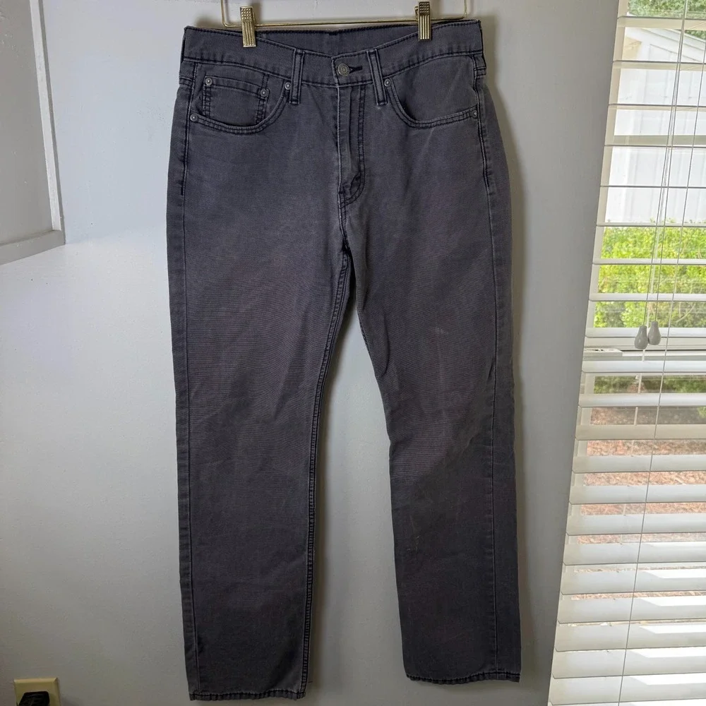 Levi's 514 Denim Jeans Men's 32 Courier Gray Button 5-Pockets Straight-Fit‎
